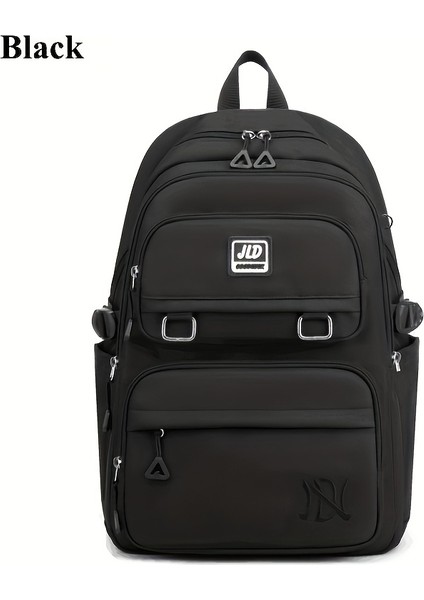 Büyük Kapasiteli Öğrenciler Sırt Çantası Günlük Su Geçirmez Naylon Çift Omuz Çantası Moda Seyahat Koleji Çantası (Yurt Dışından)