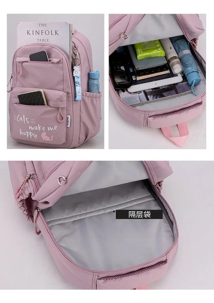 Kız Okul Çantası Sırt Çantası Genç Kadınlar Için Çocuk Kız Pembe Okul Çantası Ilköğretim Yüksek Bagpack Sınıf Gençler Çocuk Çocuklar (Yurt Dışından) fırsatları