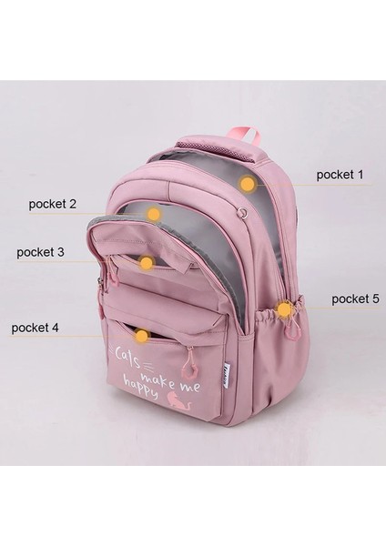 Kız Okul Çantası Sırt Çantası Genç Kadınlar Için Çocuk Kız Pembe Okul Çantası Ilköğretim Yüksek Bagpack Sınıf Gençler Çocuk Çocuklar (Yurt Dışından) indirimleri