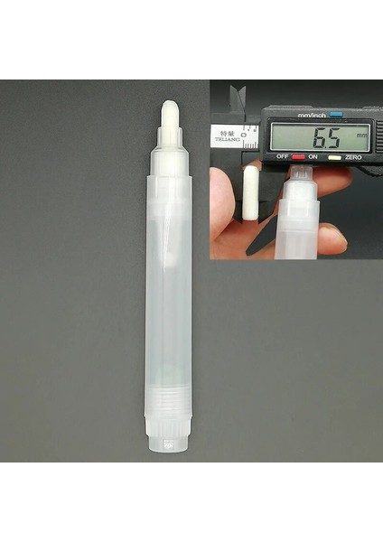 6,5 mm Stili Plastik Boş Kalem Çubuk Varil Tüp Grafiti Kalem Sıvı Tebeşir Işaretleyiciler Boya Kalemi Aksesuarları (Yurt Dışından)