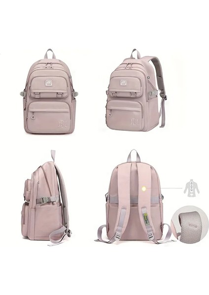 Büyük Kapasiteli Öğrenciler Sırt Çantası Günlük Su Geçirmez Naylon Çift Omuz Çantası Moda Seyahat Koleji Çantası (Yurt Dışından) modelleri