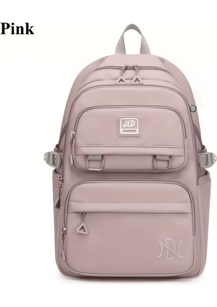 Büyük Kapasiteli Öğrenciler Sırt Çantası Günlük Su Geçirmez Naylon Çift Omuz Çantası Moda Seyahat Koleji Çantası (Yurt Dışından)