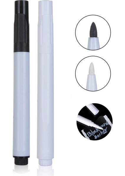 Beyaz - 1 Adet Tarzı Siyah Beyaz Sıvı Tebeşir Kalemler Yazma Kalem Plastik Marker Mutfak Reçel Kavanoz Şişe Için Etiket Etiket Etiketi Karatahta Cam (Yurt Dışından)