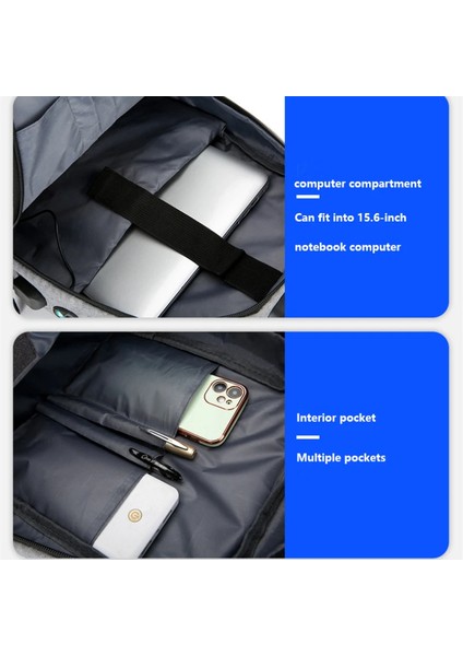 Erkek Su Geçirmez Sırt Çantası Hırsızlığa Karşı Hafif Sırt Çantası Erkekler Için Sırt Çantası Kitap Çantası Erkekler Şık Sırt Çantası 15.6 "notebook Sırt Çantası (Yurt Dışından) indirimleri