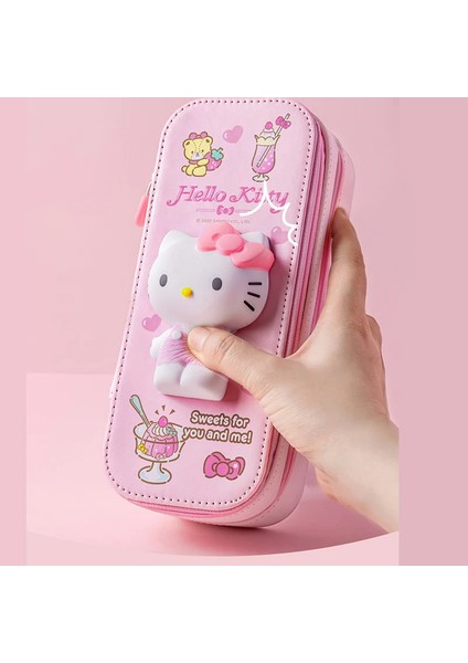 Sanrio 3D Dekompresyon Oyuncak Kalem Kılıfı My Melody Büyük Kapasiteli Kalem Kutuları Cinnamoroll Okul Malzemeleri Kuromi Kalem Kutuları (Yurt Dışından)