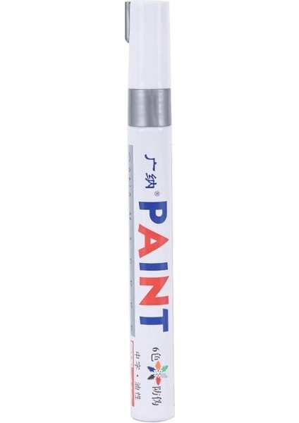 Gümüş Tarzı 12 Renk Su Geçirmez Araba Lastiği Lastik Sırtı CD Metal Kalıcı Boya Marker Graffti Yağlı Marker Kalem Kırtasiye (Yurt Dışından)