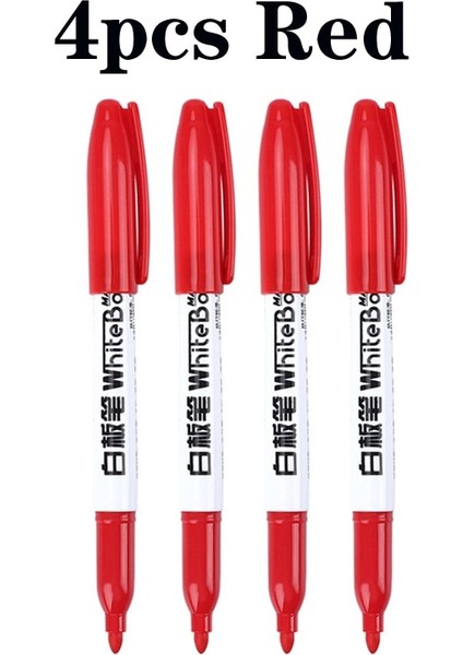 4 Adet Kırmızı Stil 4 Adet Silinebilir Beyaz Tahta Işaretleyiciler Kuru Silme Kalemler Siyah Mavi Kırmızı Premium Marker Kalemler Ofis Okul Öğretmenler Için Yazma Kaynağı (Yurt Dışından) fiyatları