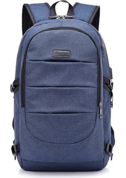 USB Şarjlı Laptop Sırt Çantası Çok Fonksiyonlu Iş Sırt Çantası Kamp Seyahat Su Geçirmez Büyük Kapasiteli Sırt Çantası Okul Çantası (Yurt Dışından)