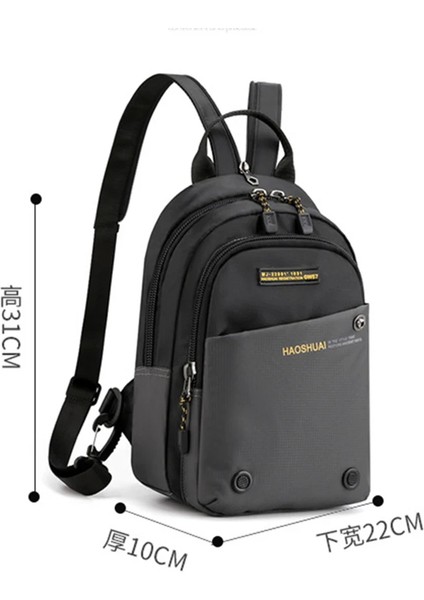 Erkekler Küçük Sırt Çantası Sırt Çantası Messenger Çapraz Vücut Göğüs Çantaları Çok Amaçlı Askeri Seyahat Naylon Erkek Moda Sırt Çantası Sırt Çantası (Yurt Dışından)