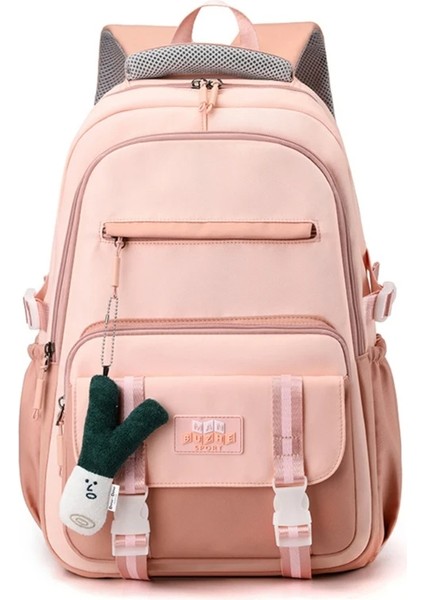 Çok Yönlü Okul Sırt Çantası Kadın Naylon Okul Çantası Moda Dizüstü Sırt Çantası Serin Kadın Kitap Çanta Öğrenci Büyük Daypack 517D (Yurt Dışından)