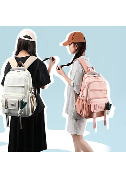 Çok Yönlü Okul Sırt Çantası Kadın Naylon Okul Çantası Moda Dizüstü Sırt Çantası Serin Kadın Kitap Çanta Öğrenci Büyük Daypack 517D (Yurt Dışından) indirimleri
