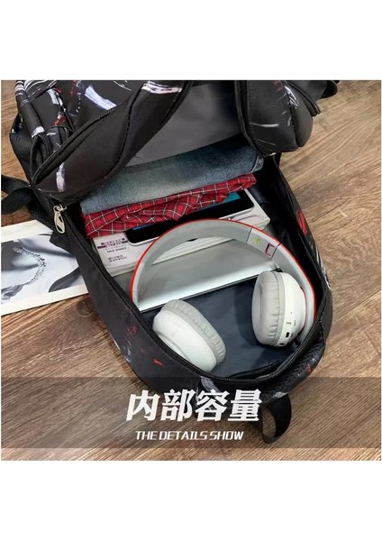 Erkek Siyah Sırt Çantası Büyük Kapasiteli Eğlence Seyahat Çantası Üniversite Öğrenci Çantası Laptop Çantası Okul Çantası Olarak Kullanılabilir (Yurt Dışından) indirimleri
