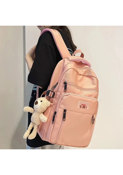Büyük Kapasiteli Sırt Çantası Sevimli Su Geçirmez Genç Kolej Öğrenci Schoolbag Kızlar Için Naylon Seyahat Sırt Çantası Üzerinde Taşıma (Yurt Dışından) fırsatları