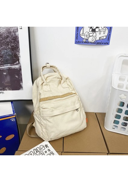 Kadınlar Içinpamuk Sırt Çantaları Marka Kanvas Çantalar Katı Yumuşak Eğlence Veya Seyahat Çantaları Siyah Unisex Paketleri (Yurt Dışından) modelleri