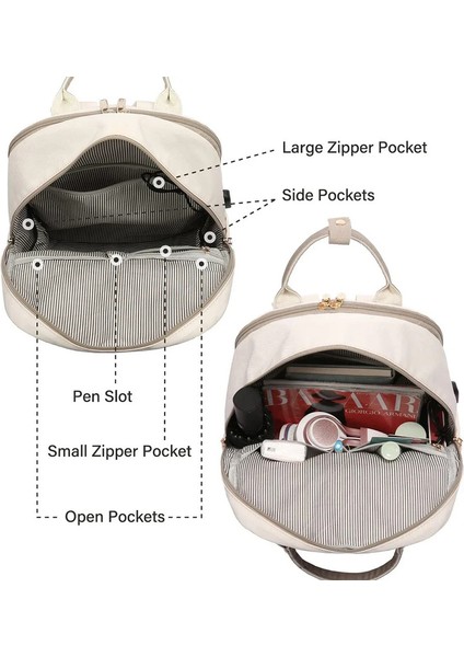 Kadınlar Için Moda Sırt Çantası Çok Fonksiyonlu Seyahat Sırt Çantaları Büyük Kapasiteli USB Dizüstü Bilgisayar Sırt Çantası Kızlar Için Hafif Okul Çantaları (Yurt Dışından) modelleri