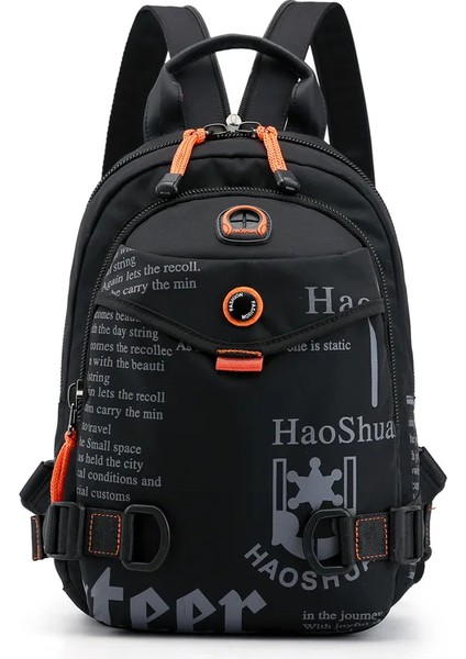 Erkekler Küçük Sırt Çantası Sırt Çantası Bir Omuz Çapraz Vücut Çanta Paketi Seyahat Tırmanış Askeri Naylon Erkek Sırt Çantaları Sling Göğüs Sırt Çantası (Yurt Dışından)