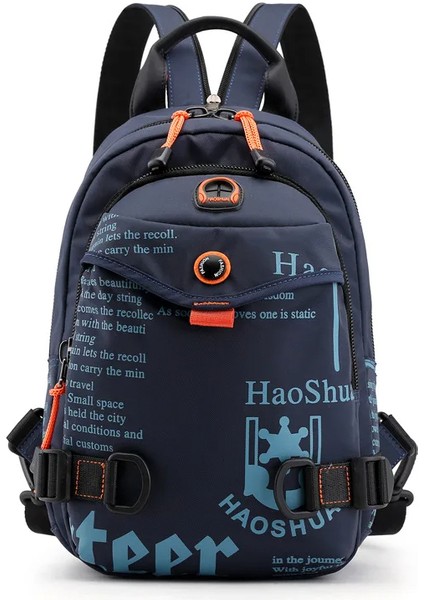 Erkekler Küçük Sırt Çantası Sırt Çantası Bir Omuz Çapraz Vücut Çanta Paketi Seyahat Tırmanış Askeri Naylon Erkek Sırt Çantaları Sling Göğüs Sırt Çantası (Yurt Dışından)