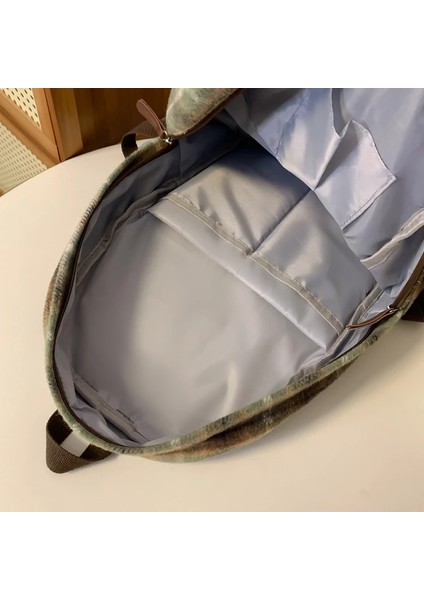 Kadınlar Için Kış Yünlü Kumaş Sırt Çantaları Ingiltere Tarzı Genç Kızlar Için Ekose Okul Çantaları Büyük Çantalar (Yurt Dışından) indirimleri