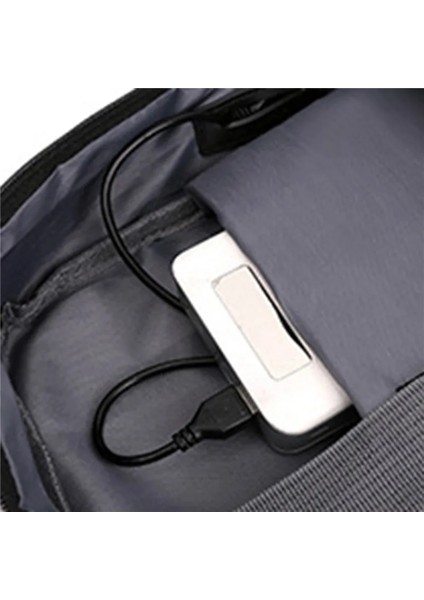 Erkek Sırt Çantası Çok Fonksiyonlu Su Geçirmez Çantalar Erkek Iş Laptop Sırt Çantası USB Şarj Bagpack Naylon Casual Sırt Çantası (Yurt Dışından) fırsatları