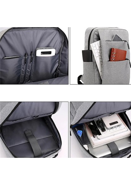 Erkek Sırt Çantası Çok Fonksiyonlu Su Geçirmez Çantalar Erkek Iş Laptop Sırt Çantası USB Şarj Bagpack Naylon Casual Sırt Çantası (Yurt Dışından) modelleri