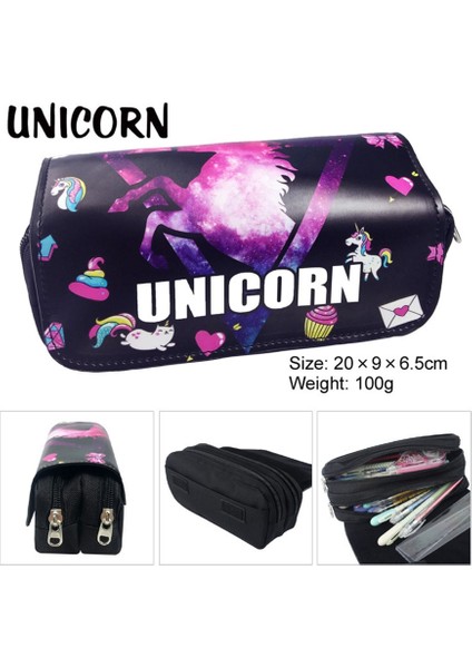Kalem Kutusu Stili Kawaii Kalem Kutuları Unicorn Trousse Scolaire Estuche Escolar Etui Okul Malzemeleri Sevimli Licorne Kırtasiye Piorniki Kalem Kutusu Çanta (Yurt Dışından) fiyatları