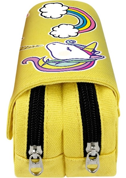 Kalem Kutusu Stili Kawaii Kalem Kutuları Unicorn Trousse Scolaire Estuche Escolar Etui Okul Malzemeleri Sevimli Licorne Kırtasiye Piorniki Kalem Kutusu Çanta (Yurt Dışından) indirimleri