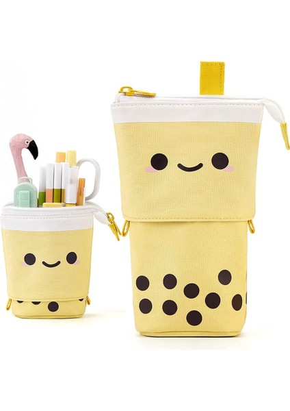 No.5 Tarzı Yaratıcı Geri Çekilebilir Kedi Kalem Kutusu Okul Kırtasiye Çantası Kawaii Tuval Öğrenci Çocuklar Için Sevimli Kalemlik Hediyeler Kalem Çantası (Yurt Dışından)