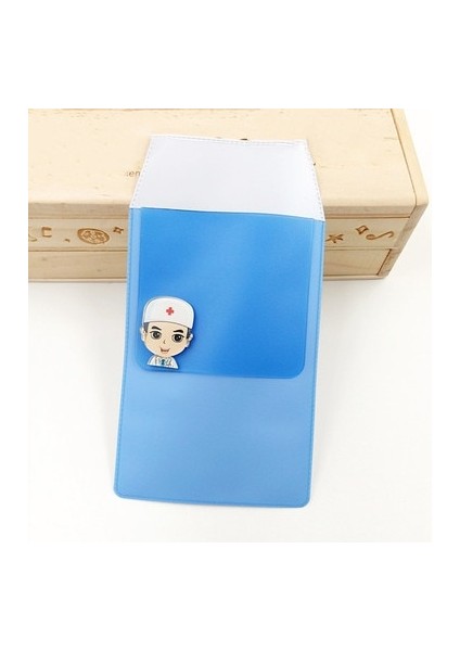 No.2 Tarzı Buzlu Pvc Göğüs Cebi Sızdırmaz Kalem Çantası Hastane Sağlık Çalışanı Doktor Hemşire Adanmış Pratik Kalem Kutusu Malzemeleri (Yurt Dışından)