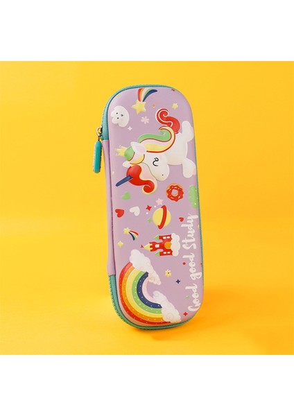 Koyu Gri Tarzı Kalem Kutuları Dinozor Malzemesi Escolar Estuche Kawaii Kılıf Kırtasiye Okul Malzemeleri Unicorn Trousse Scolaire Sevimli Unicorn Kutusu (Yurt Dışından)