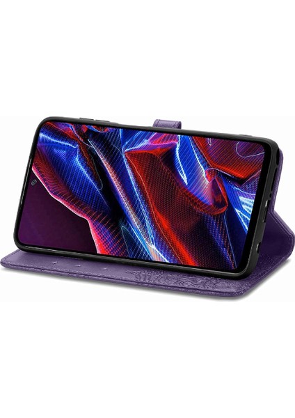 Xiaomi Poco X5 Basit Iş Darbeye Kapak Kapak Deri (Yurt Dışından)