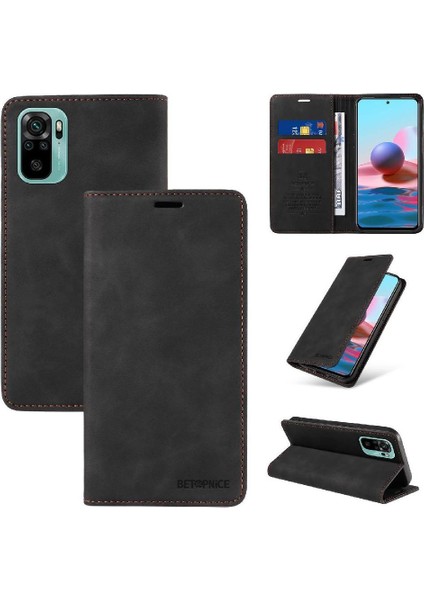 Xiaomi Redmi Not 10S Için Kılıf Koruyucu Manyetik Folio Cüzdan Pu Deri (Yurt Dışından)
