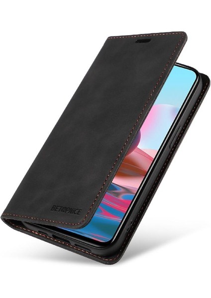 Xiaomi Redmi Not 10S Için Kılıf Koruyucu Manyetik Folio Cüzdan Pu Deri (Yurt Dışından)