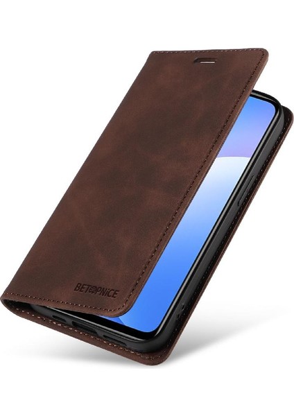 Xiaomi Redmi Not 9 Için Kılıf Pu Deri Folio Cüzdan Koruyucu Manyetik (Yurt Dışından)