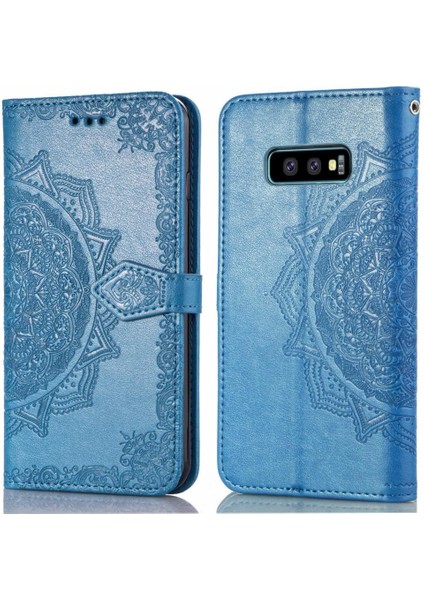 Samsung S10E Flip Kapak Basit Iş Darbeye Deri Kılıf (Yurt Dışından)