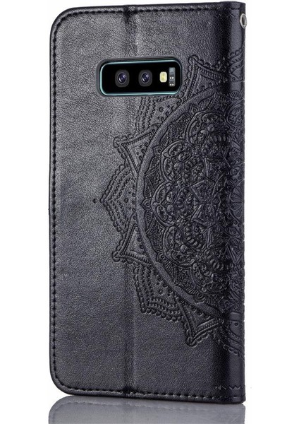 Samsung S10E Flip Kapak Basit Iş Darbeye Deri Kılıf (Yurt Dışından)