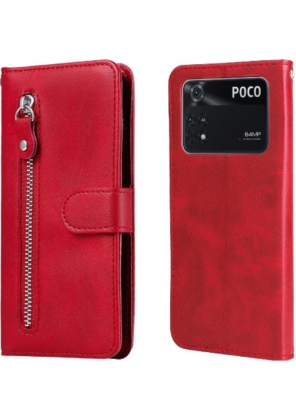 Xiaomi Poco M4 Pro 4g Kart Yuvası Tutucular Deri Fermuar Kapak (Yurt Dışından)