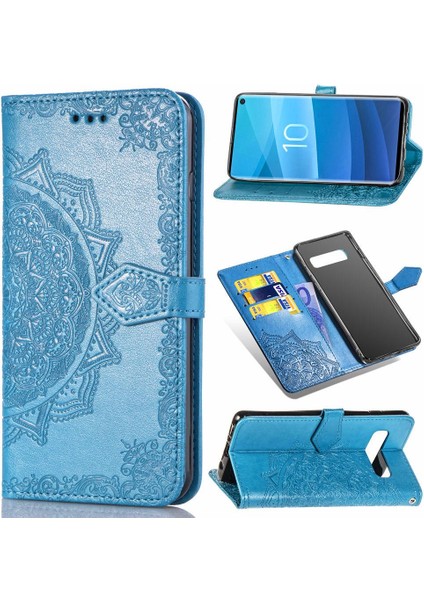 Samsung S10E Flip Kapak Basit Iş Darbeye Deri Kılıf (Yurt Dışından)