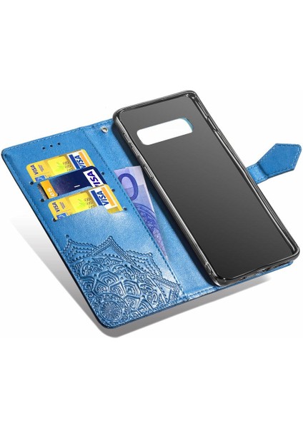 Samsung S10E Flip Kapak Basit Iş Darbeye Deri Kılıf (Yurt Dışından)