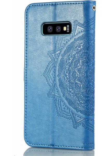 Samsung S10E Flip Kapak Basit Iş Darbeye Deri Kılıf (Yurt Dışından)