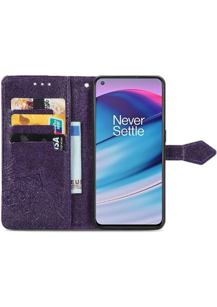 Oneplus Nord Ce 5g Için Kılıf Deri Kılıf Darbeye Zarif Desen (Yurt Dışından) modelleri