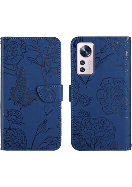 Xiaomi 12 Lite Için Kılıf Pu Deri Kapak Çevirin Darbeye Deri Kılıf ve (Yurt Dışından)