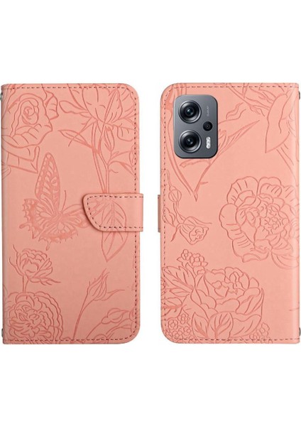 Xiaomi Poco X4 Gt Pu Deri Flip Kapak Bilek Kayışı Deri ile (Yurt Dışından)