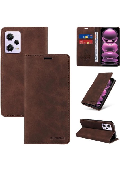 Xiaomi Redmi Not 12 Pro Artı Folio Cüzdan Koruyucu Pu Deri (Yurt Dışından)