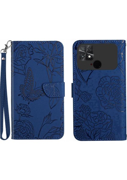Xiaomi Poco C40 Darbeye Deri Kılıf Pu Deri Kapak Çevirin (Yurt Dışından)