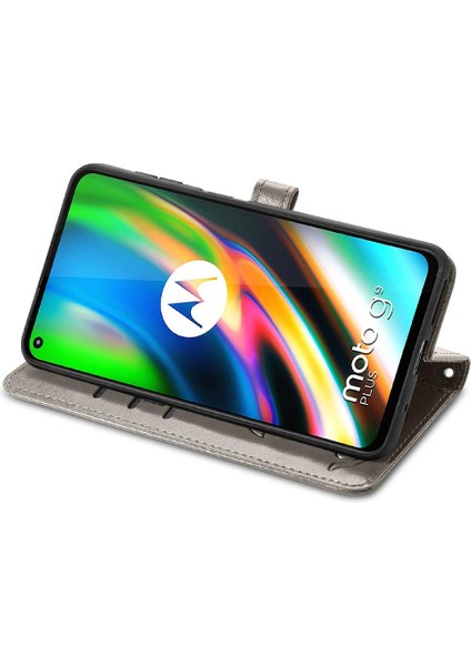 Moto G9 Artı Kısa Kayış Kapak Kapak Karikatür Hayvanlar Deri Kılıf (Yurt Dışından) modelleri