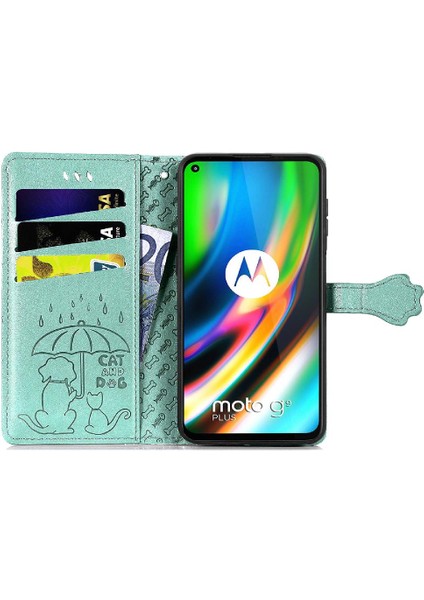 Moto G9 Artı Kısa Kayış Kapak Kapak Karikatür Hayvanlar Deri Kılıf (Yurt Dışından) fırsatları