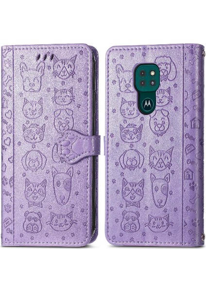 Moto G9 Oynamak Için Kılıf Kapak Kapak Kısa Kayış Karikatür Hayvanlar Darbeye (Yurt Dışından) indirimleri