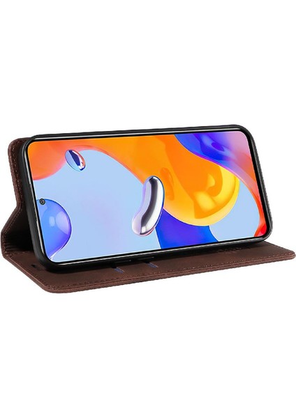 Xiaomi Redmi Için Not 11 4g Pu Deri Koruyucu Folio Cüzdan (Yurt Dışından)