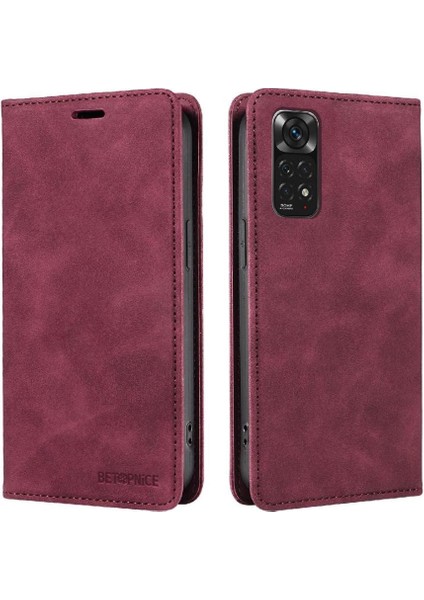 Xiaomi Redmi Için Not 11 4g Pu Deri Koruyucu Folio Cüzdan (Yurt Dışından)