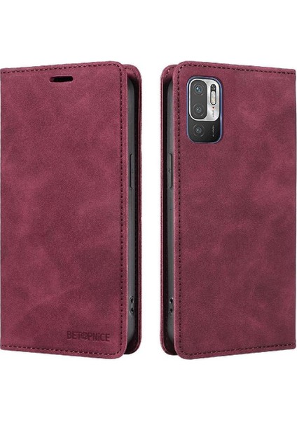 Xiaomi Redmi Için Not 10 5g Manyetik Koruyucu Folio Cüzdan Pu (Yurt Dışından)